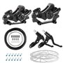 Kit de Frein à Disque pour vélo Kit de Frein à étrier Avant arrière Rotor 160mm