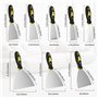 8 Pièces Couteau à Enduire - Spatules en Acier Inoxydable - Spatule Bricolage - Couteaux à Enduire avec Manche en Plastique (25/