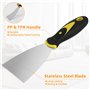8 Pièces Couteau à Enduire - Spatules en Acier Inoxydable - Spatule Bricolage - Couteaux à Enduire avec Manche en Plastique (25/