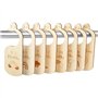 Séparateurs Armoire à Vêtements pour Bébés,7 PCS Séparateurs Placard Separateur Penderie pour Bébé Bois Garde robe de Bébé pour 