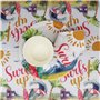 Vaisselle de fête de plage,61Pcs de Fête d'été Vaisselle de Fête Piscine de Plage Accessoires Assiette en papier serviette en pa