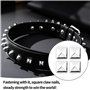 100 Pièces Rivets Carrés en Métal pour Cuir,Clous Pyramidaux Style Punk,pour Maroquinerie, Vêtements, Sacs et Accessoires Ceintu