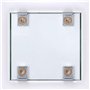 8 Pièces Fixation Miroir Mural,Support Mural pour Miroir,Clips à Ressort avec Broches et Vis,Accroche Miroir Robustes,pour Verre