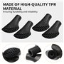 4 Pièces Embout Baton de Marche,Bâtons Nordique Bâton Tampons en Caoutchouc Bouchon Asphalte Rondelle Nordic Walking Canne Couss