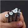 CENPEK Lot de 11 outils de bricolage en cuir avec base pour percer le trou et installer le bouton à rivet