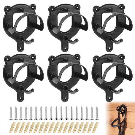Supports pour Bride De Cheval: 6 Pièces Porte-Bridons en Métal