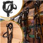 Supports pour Bride De Cheval: 6 Pièces Porte-Bridons en Métal, Crochets De Brides avec Tube D'expansion Et Vis pour Sellerie, C