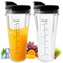 Lot De 2 Rechange Pour Gobelet Pour Ninja 710ml Gobelets De Rechange Pour Mixeur Ninja, Gobelet De Rechange Gobelet De Remplacem