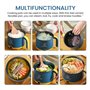 Pot à chaud électrique avec cuiseur vapeur, 1,8 l, mini cuiseur portable anti-adhésif, cuiseur à ramen rapide, pot anti-adhésif