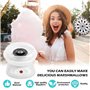 Machine à Barbe à Papa, Barbe à Papa Appareil 450w, Cotton Candy Machine pour Sucre Ou Bonbons Durs Avec Accessoires Facile à Ne