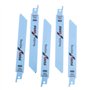 ENET 5pcs S922BF 150mm Lames de Scie Sabre Alternatif a vu Lames de Coupe métal pour Bosch