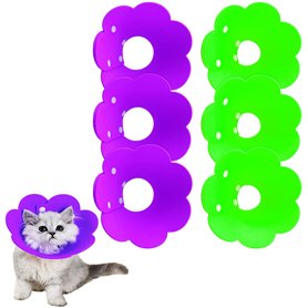 6 Stück Collerettes pour Chat,Liwein Collerettes Anti-Morsure Protection Collier Collier de Récupération pour Animaux de Compagn 6 Stück Collerettes pour Chat