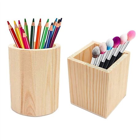 TTBDDM 2 Pièces Porte-Stylos En Bois