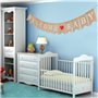 Linge de maison Bienvenue bannière de bébé rustique lettre lettre Pennant Garland 2.8 M Home Decor pour la maison, fête, récepti