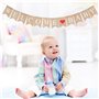 Linge de maison Bienvenue bannière de bébé rustique lettre lettre Pennant Garland 2.8 M Home Decor pour la maison, fête, récepti
