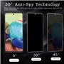 [2 Pièces] Verre Trempé Anti-Espion pour Samsung Galaxy A71/A72/A73, Protecteur D'écran de Confidentialité, 9H Dureté Film Prote