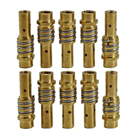 RIVERWELD Porte-Électrodes MIG/MAG 002.0078 - Support Contact Tips avec Buse Diffuseur pour Torche de soudure 15AK MB15 CO₂ 10 p