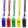 AMANDELIZABE Lot de 5 sifflets de Sport avec Cordon Tour de Cou - Sifflet en Plastique - Sifflet d'arbitre - Sifflet pour entraî