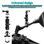 Moto Boule Support, RAM Mount U-Bolt, Adaptateur Bille Base Compatible de Téléphone pour Vélo et Rotule Mount avec Supports Ram 
