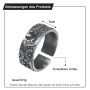 Auriselle Bague Homme Réglable Totem Esprit des Andes Vintage Viking Rétro Bague ouverte Bague de pouce Gothique Punk Bijoux Cad