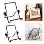 Décorative Photo Cadre Support Présentoirs Noir Photo Chevalet Tablette Pliable Réglable Chevalet Fer Supports de Présentation P