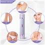 Rasoir intime électrique pour femme, 2 en 1 humide/sec, étanche, tondeuse bikini pour femme, épilateur facial, rasoir pour femme