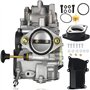 Ewillownm Compatible avec carburateur YFM350 + collecteur d'admission pour Yamaha Warrior 350 YFM350 X 1987-2004 ATV Quad Carb