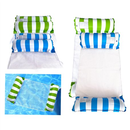 Liuer 2PCS Flottantes Hamac Gonflable Bouées et Matelas gonflables Hamac Flottant Chaise Longue Flottantes Portable Flotteur Ult