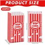 WANDGU Lot de 200 sacs à pop-corn : 9 x 6 x 21 cm Sacs à pop-corn rétro en papier kraft pour pop-corn, accessoires pour bonbons,