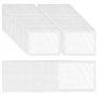 WANDGU Lot de 150 porte-étiquettes autocollants de 6 x 10 cm : pochettes transparentes pour cartes de visite