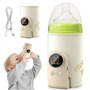 GOEDCH Chauffe-biberon pour bébé : couleur crème Chauffe-biberon bébé en déplacement