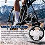 Pluvyze Protection de chaîne de vélo pour enfant - Noir - Anneau de protection de chaîne à 4 trous - Pour vélos et VTT - Avec 42