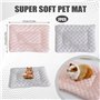 Lot de 2 lits de 31 x 21 cm pour lapins, cochons d'Inde, accessoires pour cochons d'Inde, chats et chats - Lit chaud et moelleux