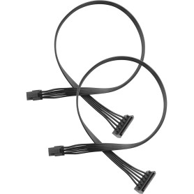 ELFJMZP Lot de 2 petits câbles d'alimentation 6 broches vers SATA