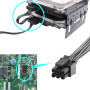 ELFJMZP Câble adaptateur d'alimentation 6 broches vers double SATA 15 broches – Compatible avec les stations de travail OptiPlex