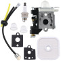BenTsD Compatible avec A021001351 Carburateur RB-K90 avec kit d'entretien de repower pour souffleurs Echo PB-251 PB-255 ES-255 A
