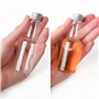AZKEEGREY Lot de 50 Petite Bouteille Plastique 60ml, Mini Bouteille pour Mignonette Alcool avec Entonnoir Réutilisables Vides Li