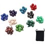 DollaTek 10 Ensemble de dés polyédriques Ensembles de dés complets (70 pièces) de D4 D6 D8 D10 D% D12 D20 Compatible avec Les do