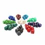 DollaTek 10 Ensemble de dés polyédriques Ensembles de dés complets (70 pièces) de D4 D6 D8 D10 D% D12 D20 Compatible avec Les do