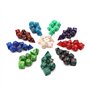 DollaTek 10 Ensemble de dés polyédriques Ensembles de dés complets (70 pièces) de D4 D6 D8 D10 D% D12 D20 Compatible avec Les do