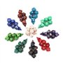 DollaTek 10 Ensemble de dés polyédriques Ensembles de dés complets (70 pièces) de D4 D6 D8 D10 D% D12 D20 Compatible avec Les do