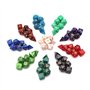 DollaTek 10 Ensemble de dés polyédriques Ensembles de dés complets (70 pièces) de D4 D6 D8 D10 D% D12 D20 Compatible avec Les do
