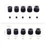 DollaTek 5PCS 32DP 5mm 13T 14T 15T 16T 17T Combo à Engrenages pour Moteur 1/8 RC Car Brushed brushless Motor