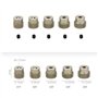 DollaTek 5PCS 64DP 21T 22T 23T 24T 25T Ensemble de pignons pour Moteur à pignon pour Moteur sans Balai brossé 1/10 Rc Car