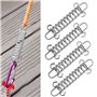 ViLiyDuo 6 Pièces Ressorts de Tension de Tente Boucle à Ressort de Tente Crochet à Ressort de Tension pour Camping Accessoires R