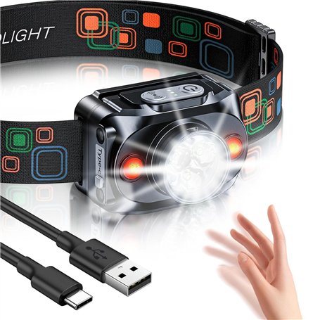 Rolgno Lampe Frontale Rechargeable