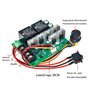 GERUI Contrôleur de moteur CC 9-50 V 40 A - Régulateur de vitesse du moteur CC - Contrôleur réversible 12 V 24 V 36 V 48 V 2000