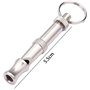 Gammaeon Sifflet à ultrasons pour chien - En acier inoxydable - Portable - Haute fréquence (audible) - Avec fréquence réglable -