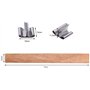 Cheeroyal Lot de 50 mèches en bois naturel avec support en fer pour fabrication de bougies faites à la main 13 x 130 mm