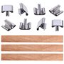 Cheeroyal Lot de 50 mèches en bois naturel avec support en fer pour fabrication de bougies faites à la main 13 x 130 mm